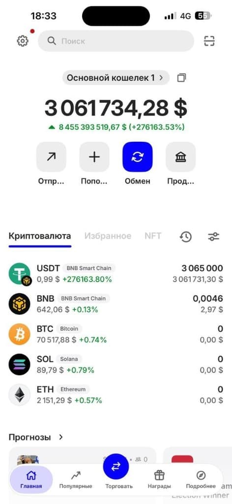 Large Flash USDT wallet proof